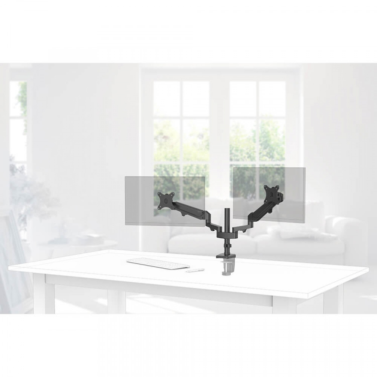 Hama Monitor Holder Performer Twin Black