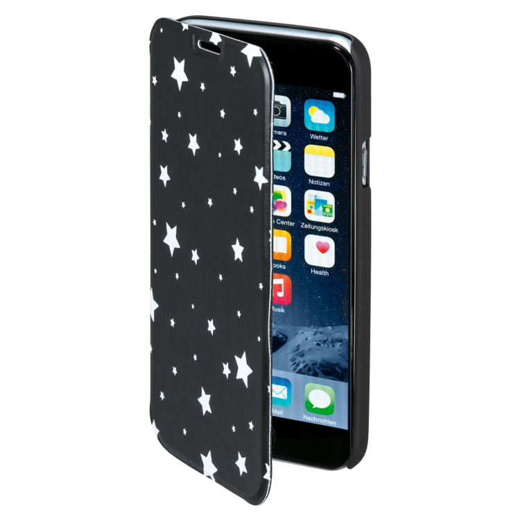 Hama Plånboksväska DesignLine iPhone 6/7/8/SE Star Glow Black