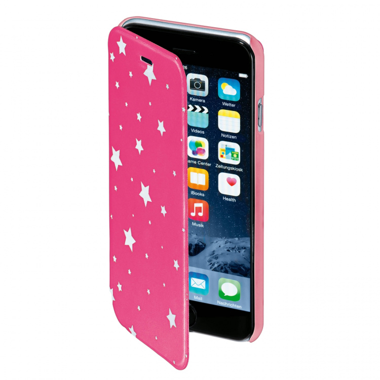 Hama Plånboksväska DesignLine iPhone6/6S Star Glow Rosa