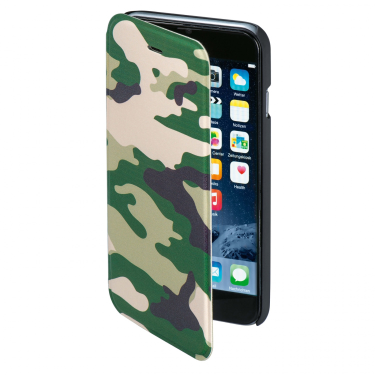 Hama Plånboksväska DesignLine iPhone 6/7/8/SE Camo Green