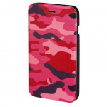 Hama Plånboksväska DesignLine iPhone6/6S Camo Rosa