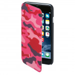 Hama Plånboksväska DesignLine iPhone6/6S Camo Rosa