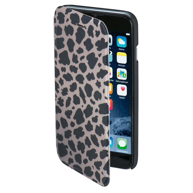 Hama Plånboksväska DesignLine iPhone6/6S Leopard Grå
