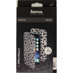 Hama Plånboksväska DesignLine iPhone6/6S Leopard Grå