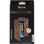 Hama Plånboksväska DesignLine iPhone6/6S Leopard Brun