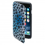 Hama Plånboksväska DesignLine iPhone6/6S Leopard Blå