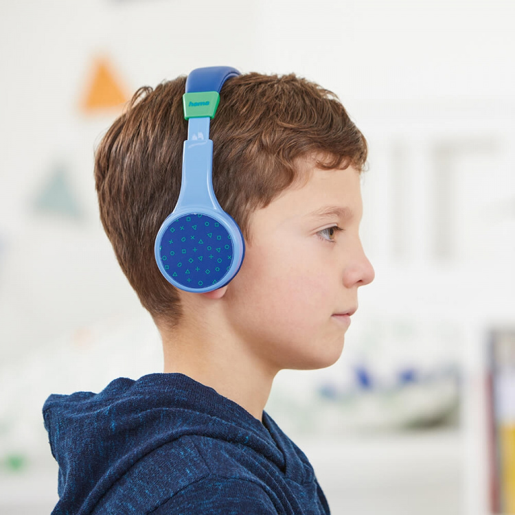 Hama Headphone Teens Guard On-Ear Wireless 85dB Blue