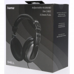 HAMA Headphone Over-Ear Wired Shell Black HAMA Headphone Over-Ear Wired Shell Black