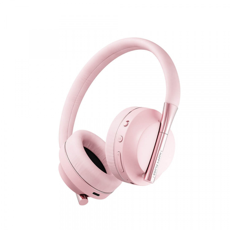 Happy Plugs Play Headphone Over-Ear 85dB Wireless Pink/Gold Happy Plugs Play Headphone Over-Ear 85dB Wireless Pink/Gold