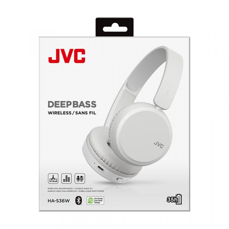 JVC Headphone On-Ear White HA-S36W-W-U JVC Headphone On-Ear White HA-S36W-W-U