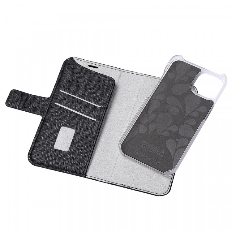 Onsala COLLECTION Eco Wallet 2 card iPhone 13/14/15 Black Onsala COLLECTION Eco Wallet 2 card iPhone 13/14/15 Black