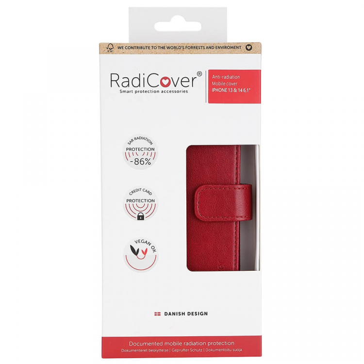 RADICOVER Flipcover 3 card Anti Radiation iPhone 13 / 14 6,1 RADICOVER Flipcover 3 card Anti Radiation iPhone 13 / 14 6,1