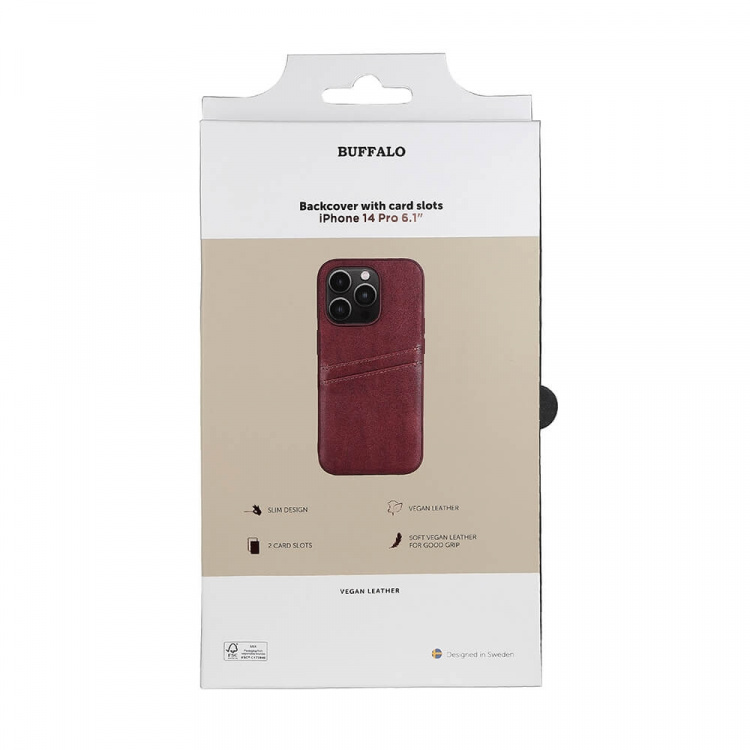 Buffalo Back cover PU 2 card iPhone 14 Pro 6,1 Buffalo Back cover PU 2 card iPhone 14 Pro 6,1