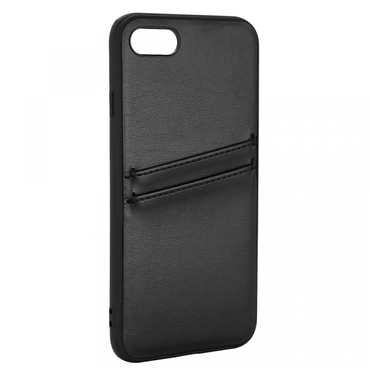 Buffalo Back cover PU 2 card iPhone 7 / 8 / SE Black Buffalo Back cover PU 2 card iPhone 7 / 8 / SE Black