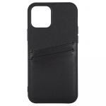 Buffalo Back cover PU 2 card iPhone 12/12 Pro Black Buffalo Back cover PU 2 card iPhone 12/12 Pro Black