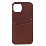 Buffalo Back cover PU 2 card iPhone 12/12 Pro Brown Buffalo Back cover PU 2 card iPhone 12/12 Pro Brown