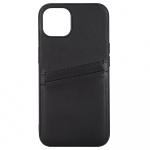 Buffalo Back cover PU 2 card iPhone 13 Black