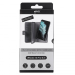 Gear Lompakko 2in1 7 Korttipaikkaa MagSeries Musta - iPhone 14 Pro