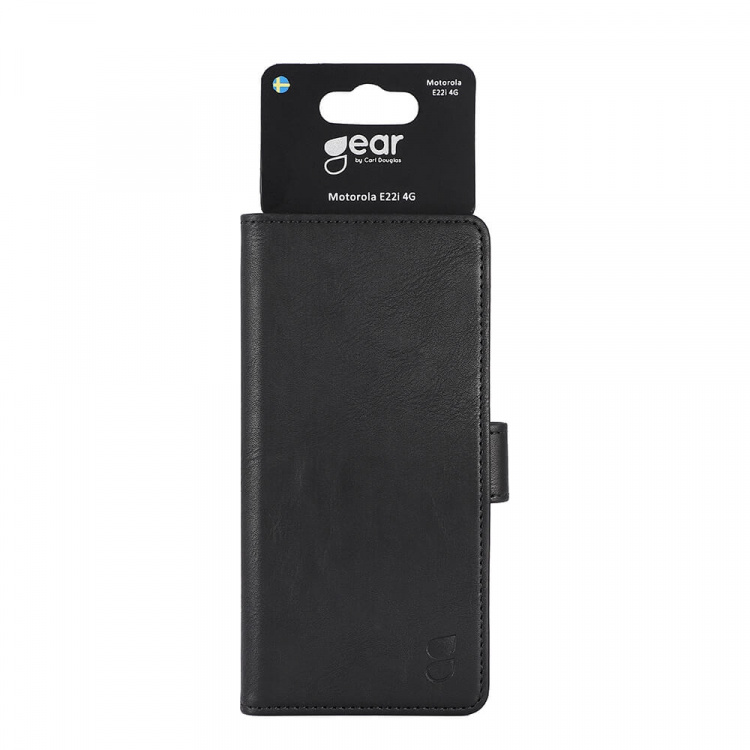 GEAR Mobile Wallet Black Motorola Moto E22i 4G/E22 4G