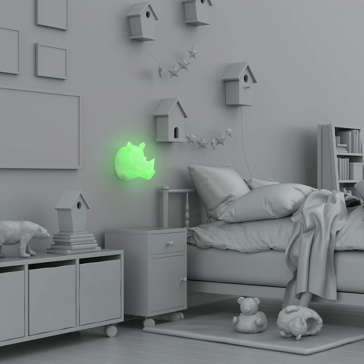 Mobility On Board Yövalo Seinälle Wild Rhino Moniväri Mobility On Board Yövalo Seinälle Wild Rhino Moniväri