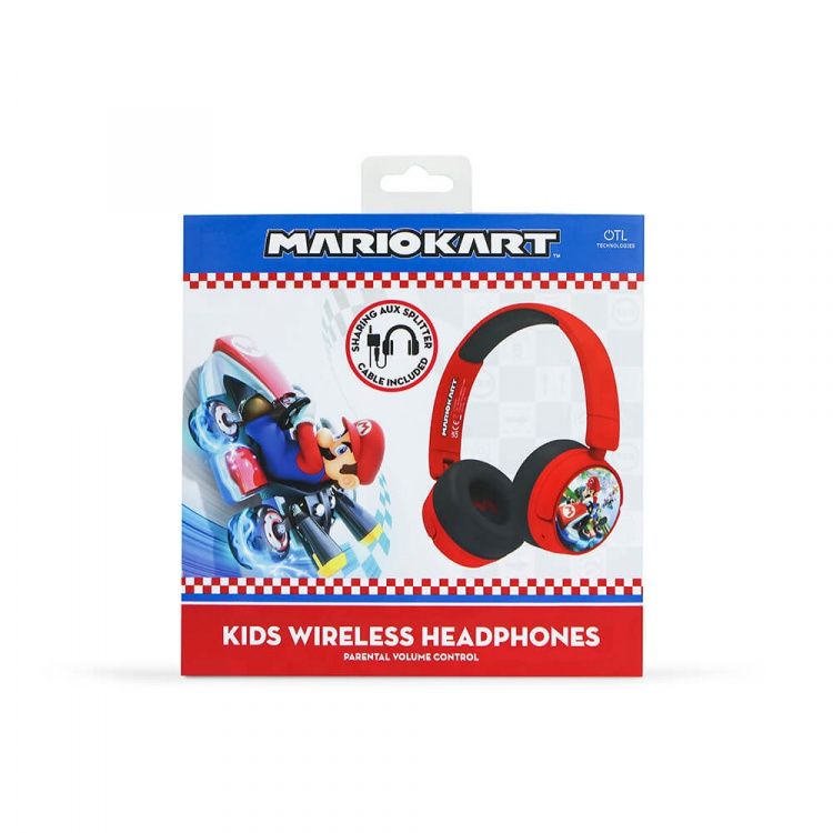 Super Mario MARIO Headphone On-Ear Junior Wireless 85dB/95dB Sharing Aux Super Mario MARIO Headphone On-Ear Junior Wireless 85dB/95dB Sharing Aux