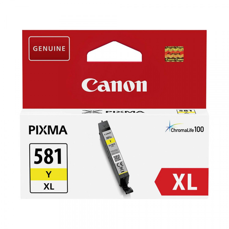Canon Musteet 2051C001 CLI-581XL Keltainen Canon Musteet 2051C001 CLI-581XL Keltainen