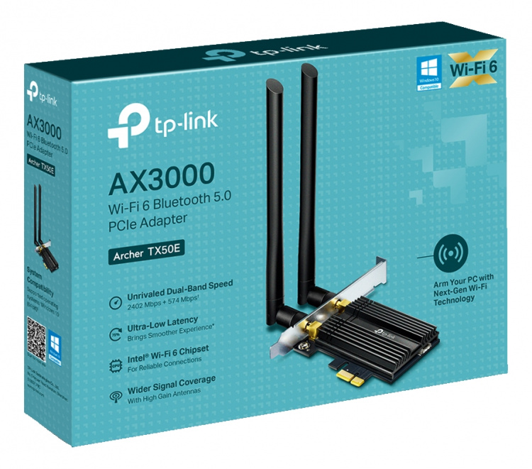AX3000 Wi-Fi 6 Bluetooth 5.0 PCI Express Adapter