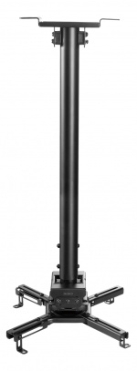 DELTACO OFFICE projektorin kattoteline, 605mm-905mm, 35kg, musta