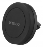 DELTACO magnetic car holder, air vent mount, for mobile phone, black DELTACO magnetic car holder, air vent mount, for mobile phone, black