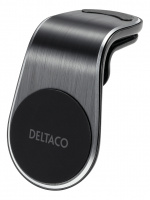 DELTACO magnetic car holder, angled air vent mount, for mobile, black DELTACO magnetic car holder, angled air vent mount, for mobile, black