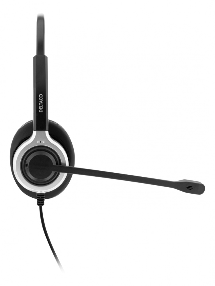 DELTACO OFFICE USB-kuulokemikrofoni, stereo, Teams ja Webex, mustaa DELTACO OFFICE USB-kuulokemikrofoni, stereo, Teams ja Webex, mustaa