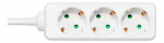 DELTACO outlet 3xCEE 7/3 1xCEE 7/7 1,5m white