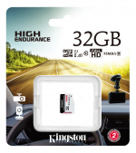 Kingston Endurance microSDHC-muistikortti, 32GB, UHS-I, C10, musta Kingston Endurance microSDHC-muistikortti, 32GB, UHS-I, C10, musta