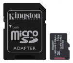 Kingston 16GB microSDHC Industrial C10 A1 pSLC Card + SD Adapter