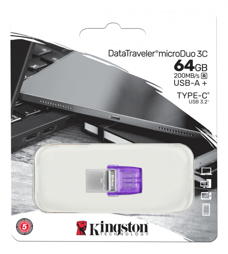 Kingston 64 Gt DataTraveler microDuo 3C 64GB