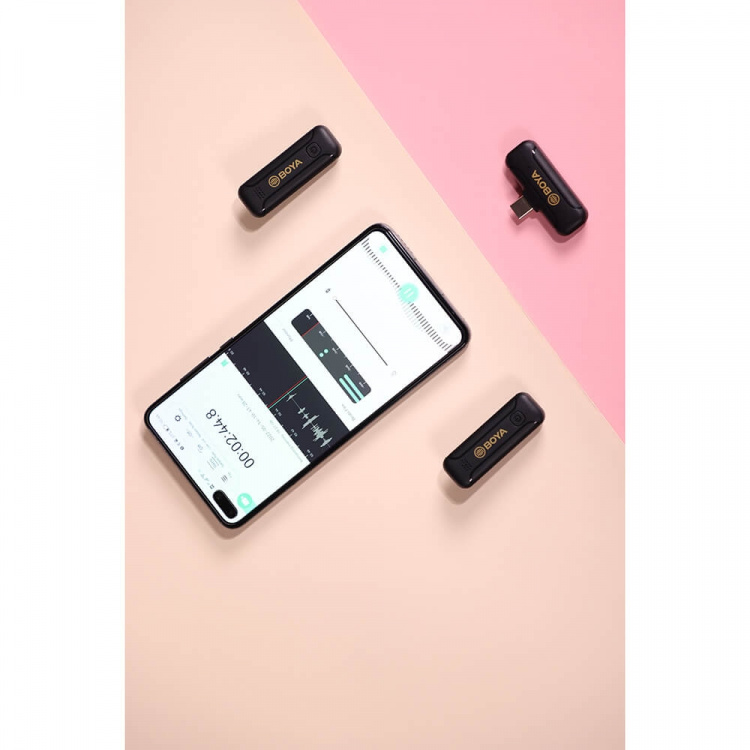 BOYA Langaton mikrofonijärjestelmä x2 BY-WM3 Iphone iOS:lle, Lightning-järjestelmä BOYA Langaton mikrofonijärjestelmä x2 BY-WM3 Iphone iOS:lle, Lightning-järjestelmä