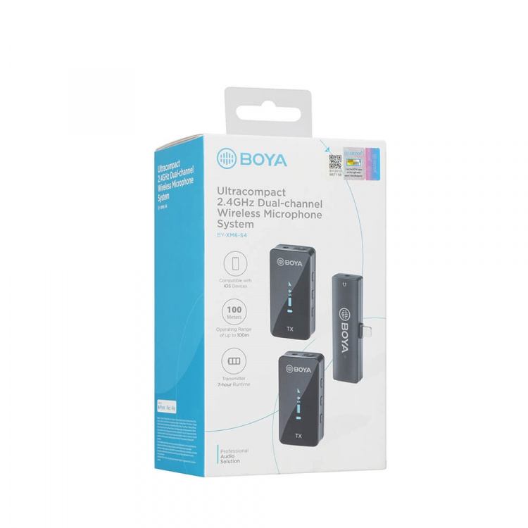BOYA Wireless Microphone x2 BY-XM6-S4 Lightning