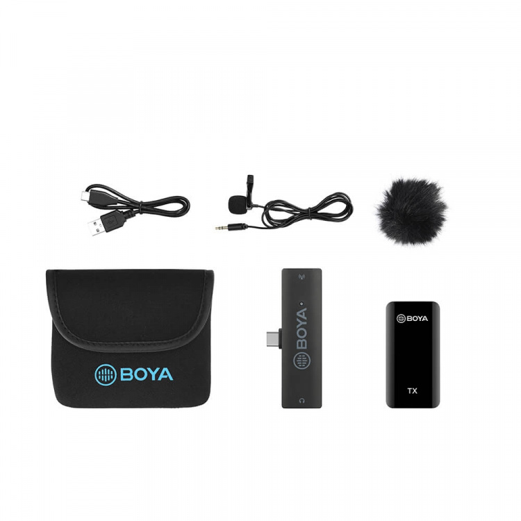 BOYA Wireless Microphone x1 BY-XM6-S5 USB-C BOYA Wireless Microphone x1 BY-XM6-S5 USB-C
