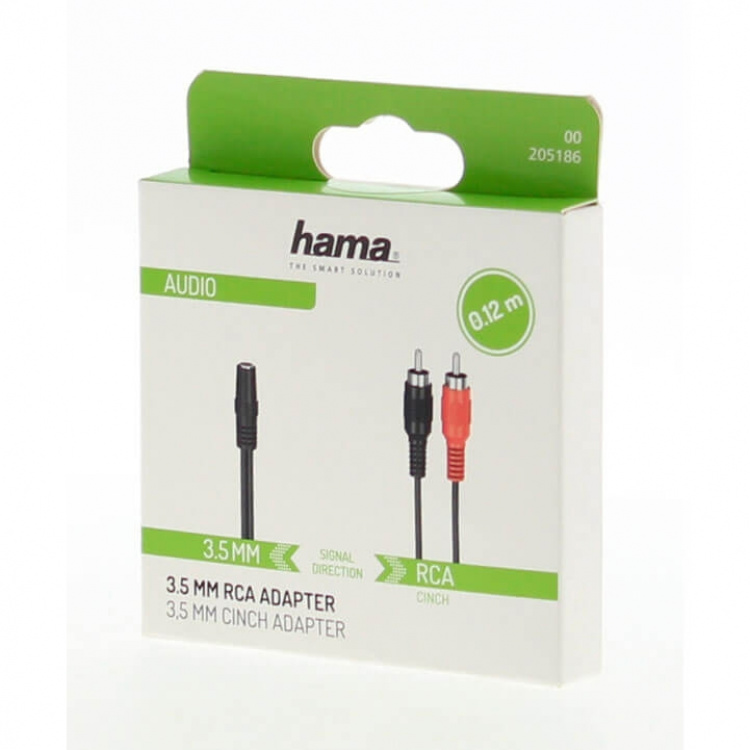 Hama Adapter Audio 2x RCA to 3.5 Stereo Hama Adapter Audio 2x RCA to 3.5 Stereo