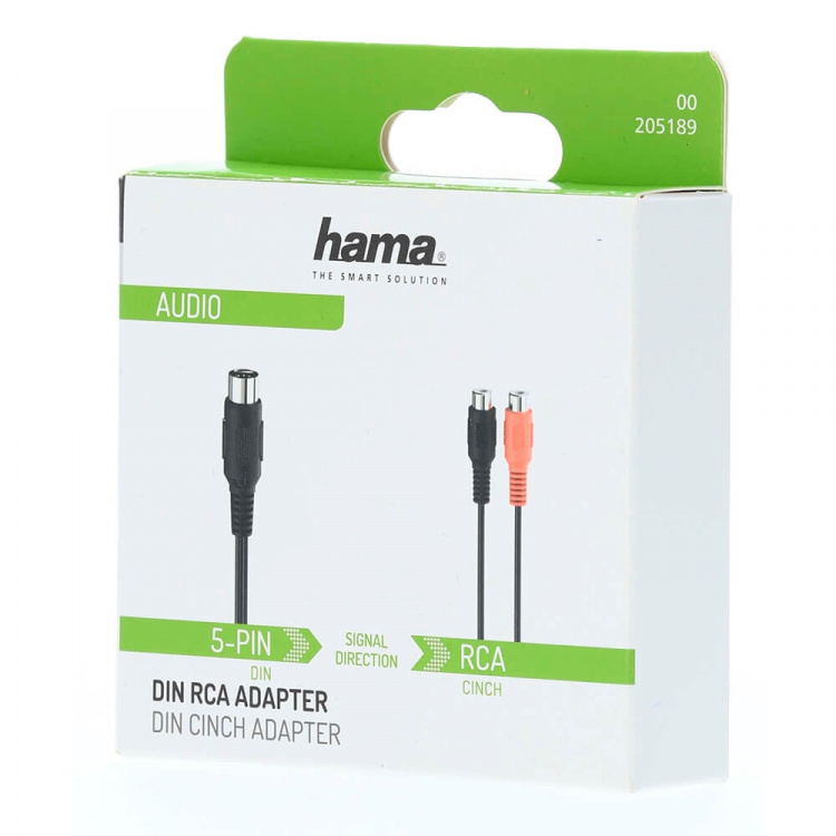 Hama Adapter Audio 2x RCA Female to DIN 5-pin Male