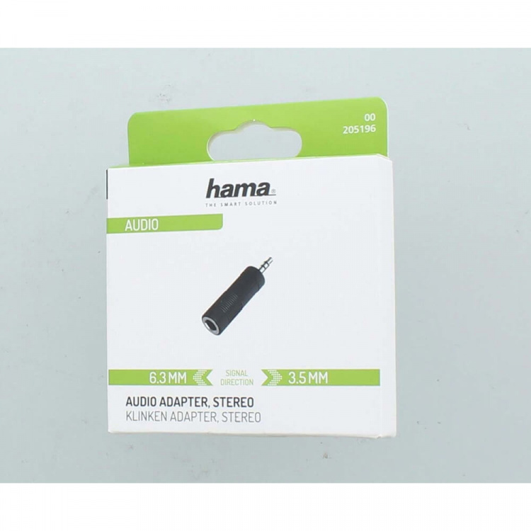Hama Adapter Audio 6.3 to 3.5 Female to Male Stereo
