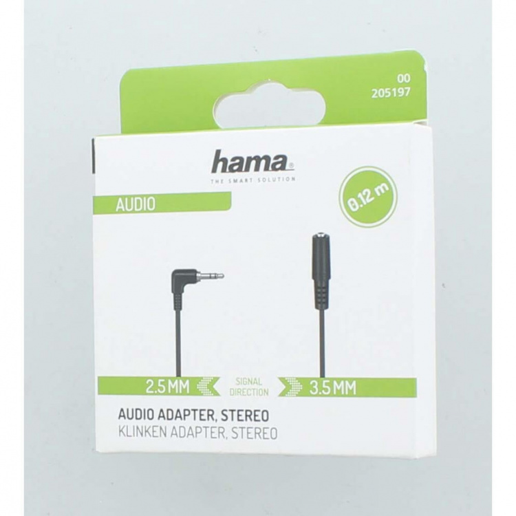 Hama Adapter Audio 3.5 to 2.5 Female to Male Stereo