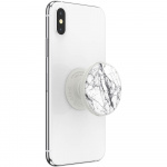 POPSOCKETS Mirror Dove White Marble Gloss Irrotettava Grip Telinetoiminnolla LUXE PopMirror