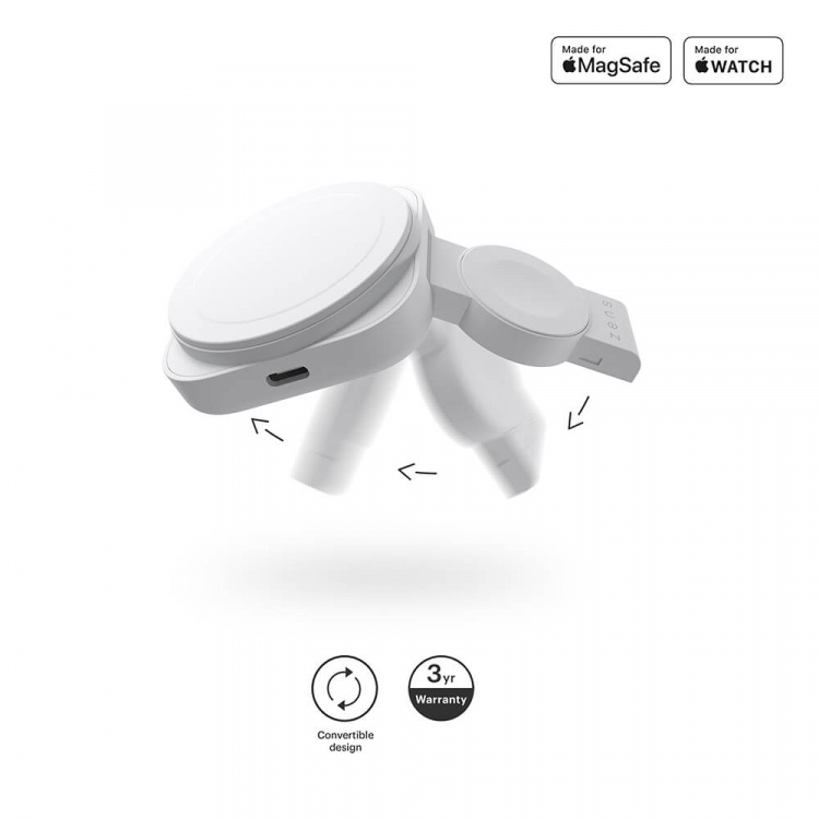 ZENS Wireless Charger 2in1 Magnetic + Watch