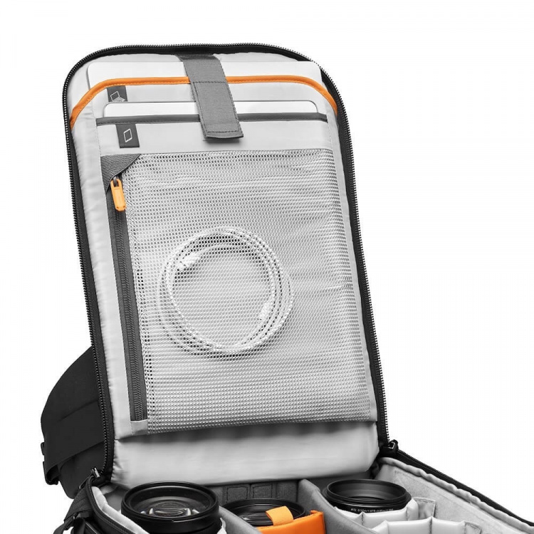 Lowepro Reppu Flipside BP 400 III Tummanharmaa