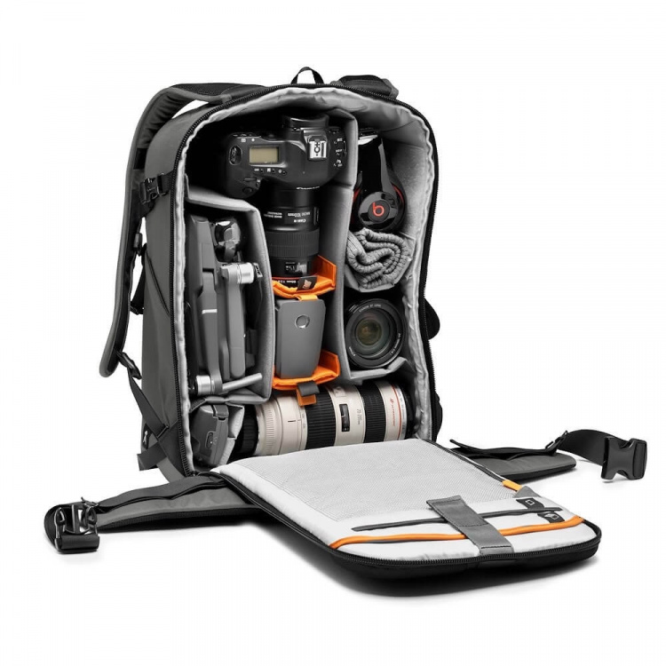 Lowepro Reppu Flipside BP 400 III Tummanharmaa