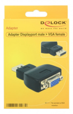 Delock Adapter Displayport 1.1 male > VGA female black