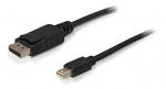 Delock Cable Mini Displayport 1.2 male > Displayport male 4K 2.0 m