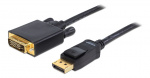 Delock Cable Displayport 1.1 male > DVI 24+1 male passive 1 m black