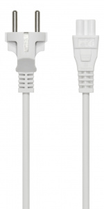 DELTACO laitekaapeli, suora CEE 7/7 - suora IEC C5, 0,5m, 3X0.75mm2, vit DELTACO laitekaapeli, suora CEE 7/7 - suora IEC C5, 0,5m, 3X0.75mm2, vit